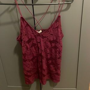 Lace floral camisole